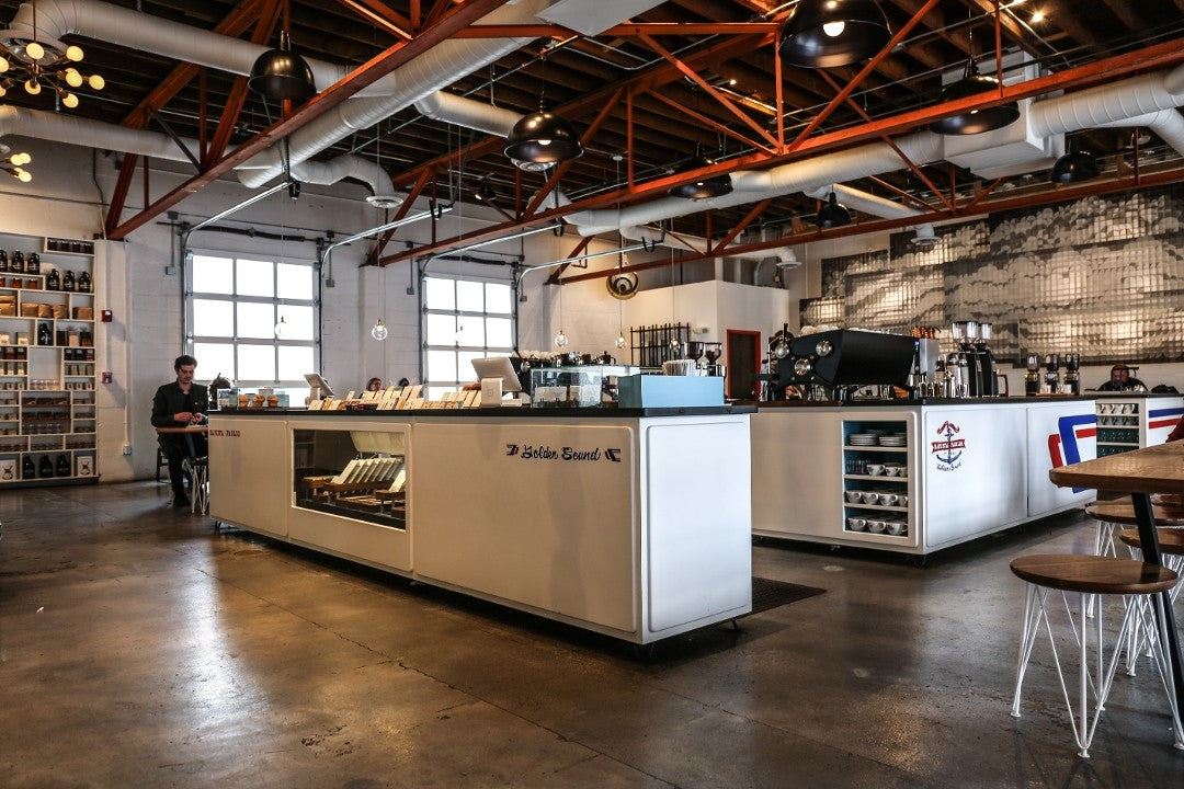 Cozy coffee shop interior 