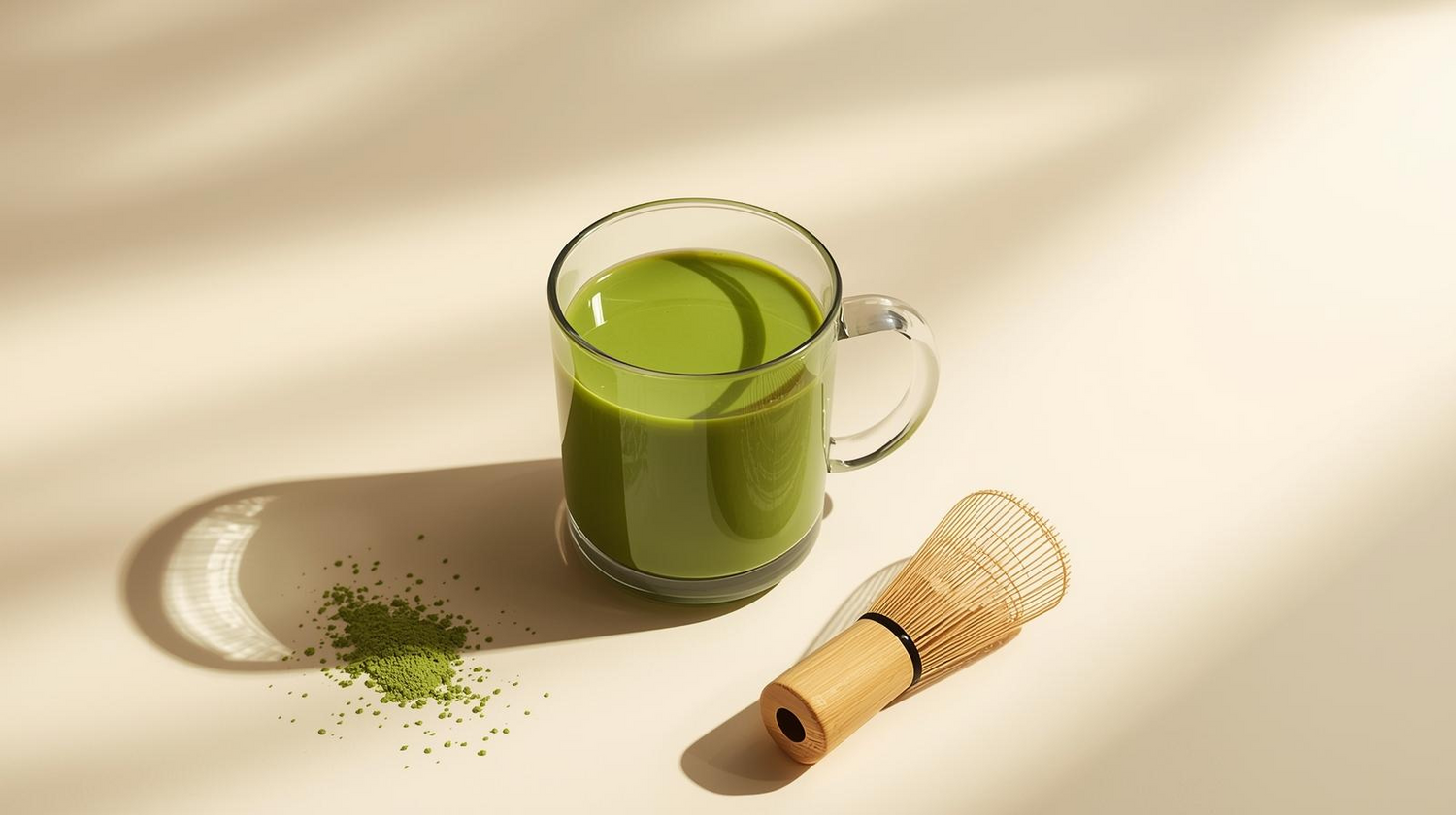 Premium matcha tea powder vibrant green tea rich in antioxidants and flavor