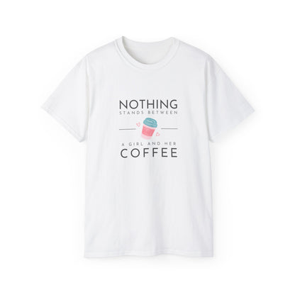 A Girl and Her Coffee Ultra Cotton T-shirts Women