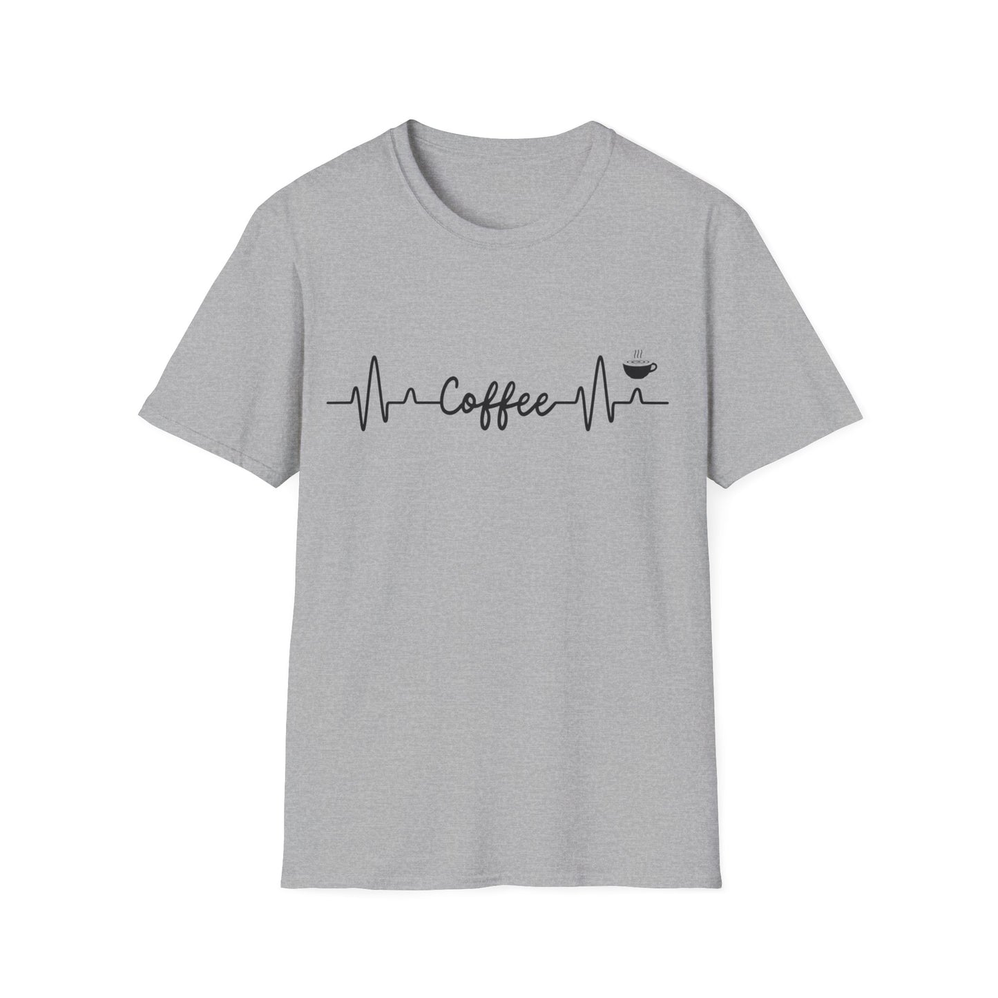 Coffee Heartbeat Softstyle Summer T-Shirt