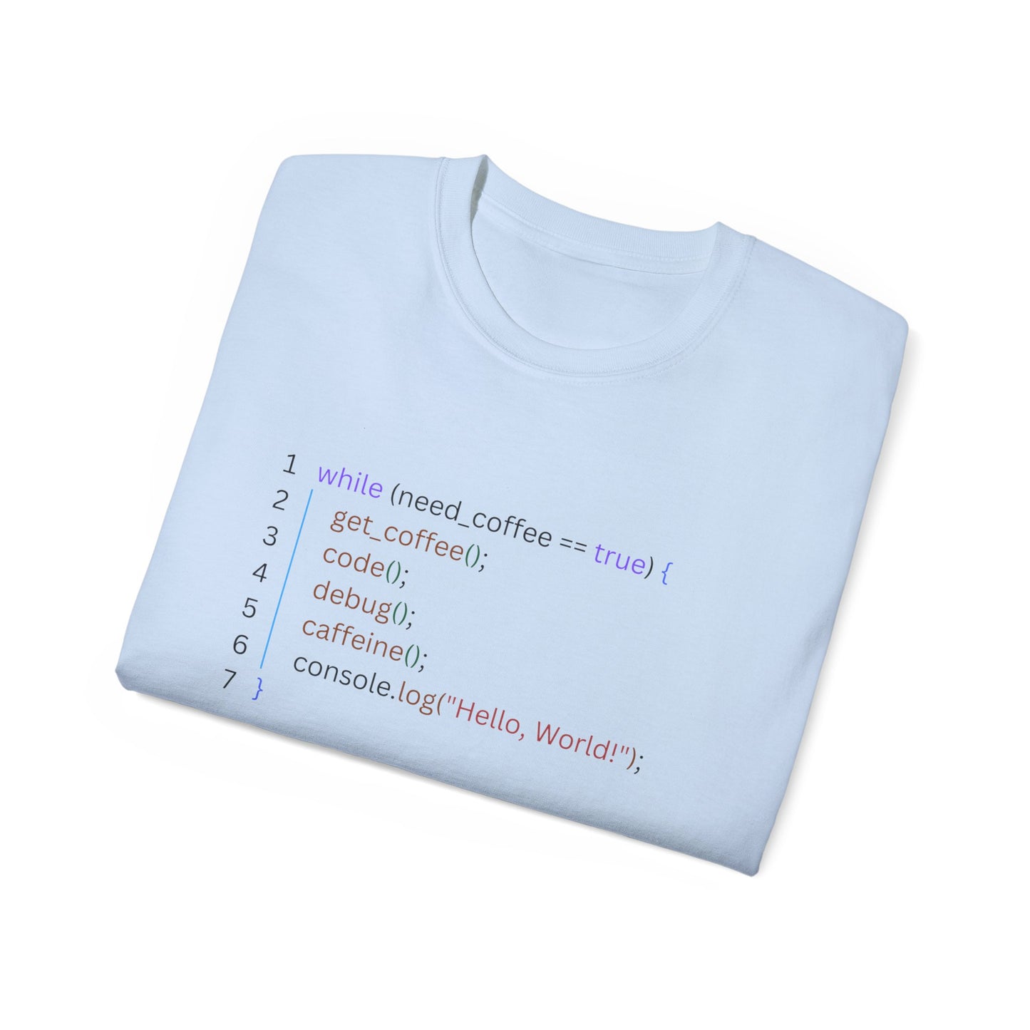 Need Coffee Ultra Cotton Tee (Transparent Background)