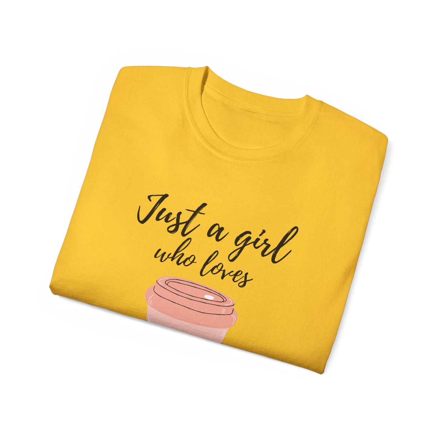 Just a Girl Who Loves Coffee Tee Summer T-Shirts Women