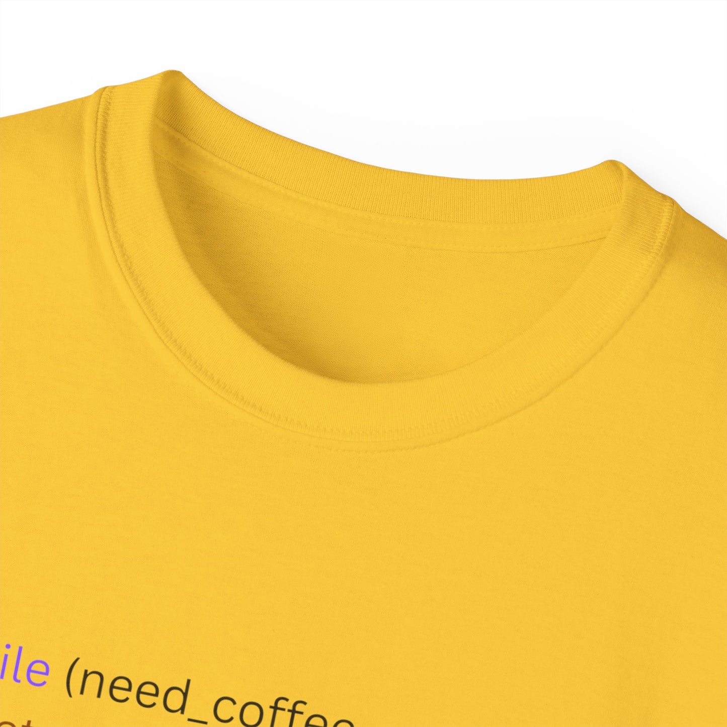 Need Coffee Ultra Cotton Tee (Transparent Background)